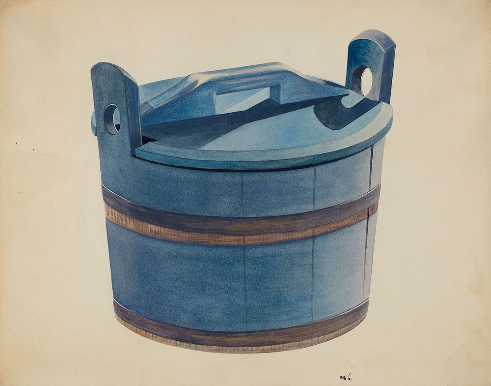 Covered Tub (ca. 1937) by Edward White.  