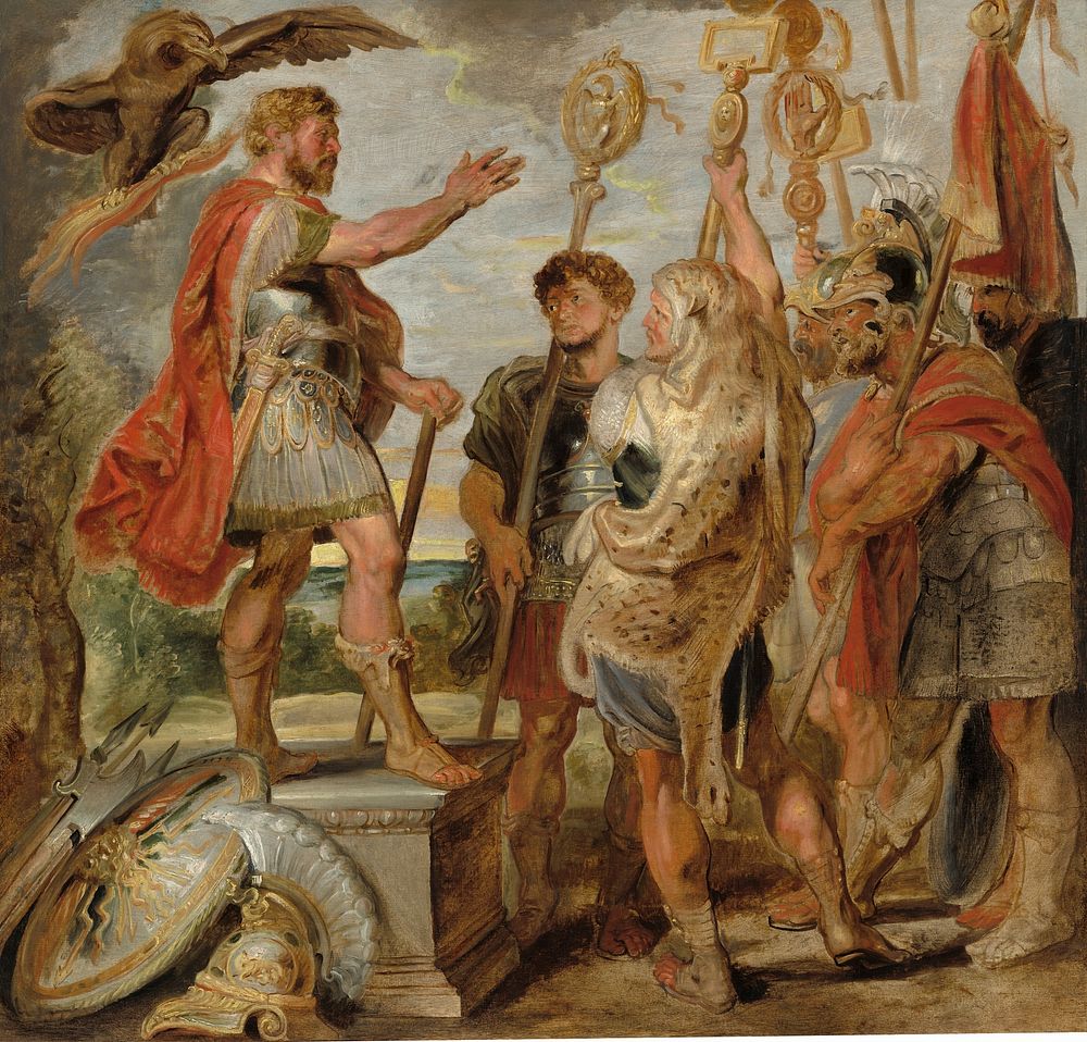 Decius Mus Addressing the Legions (ca. 1616) by Sir Peter Paul Rubens.  