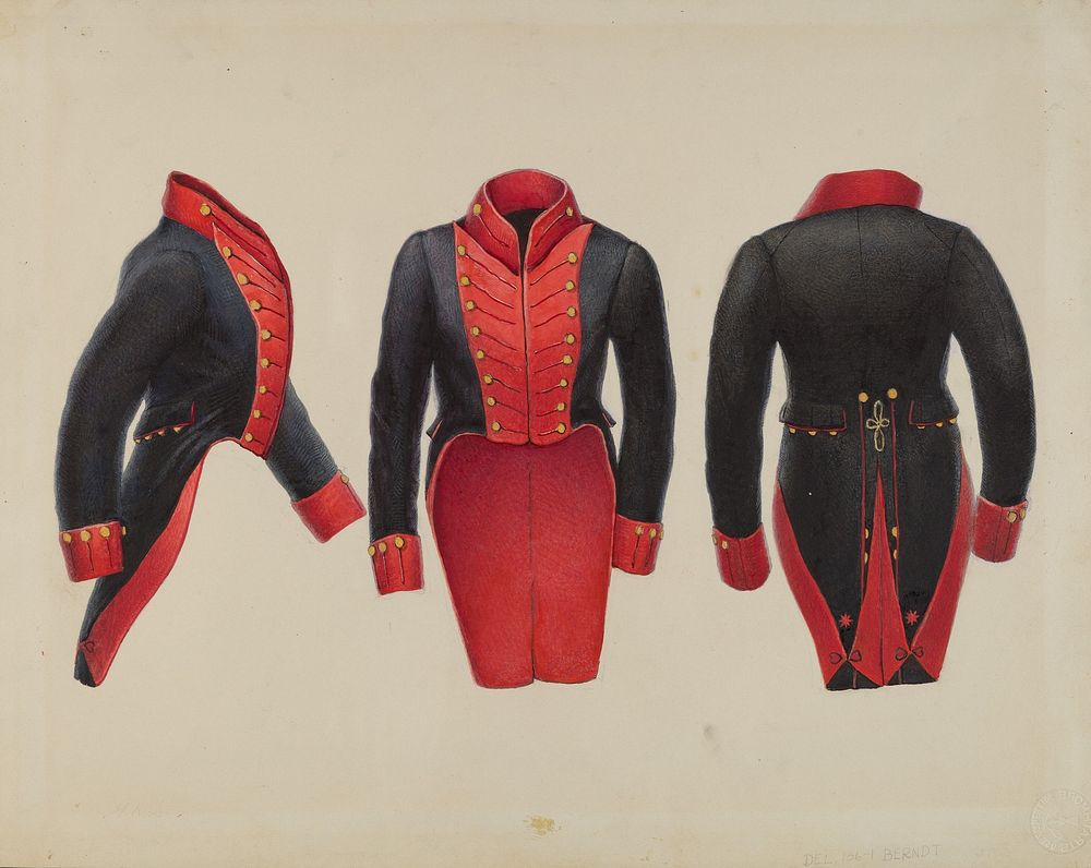 Delaware Militia Coat (ca. 1936) by B. Berndt & Gordon Saltar.  