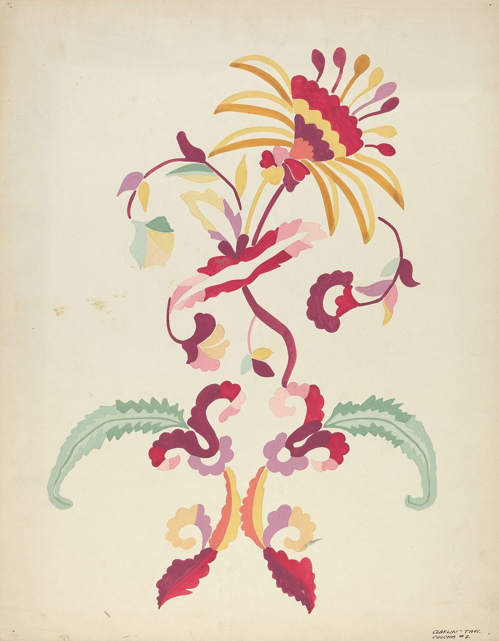 Design from Proposed Portfolio (1935&ndash;1942) by Majel G. Claflin.  
