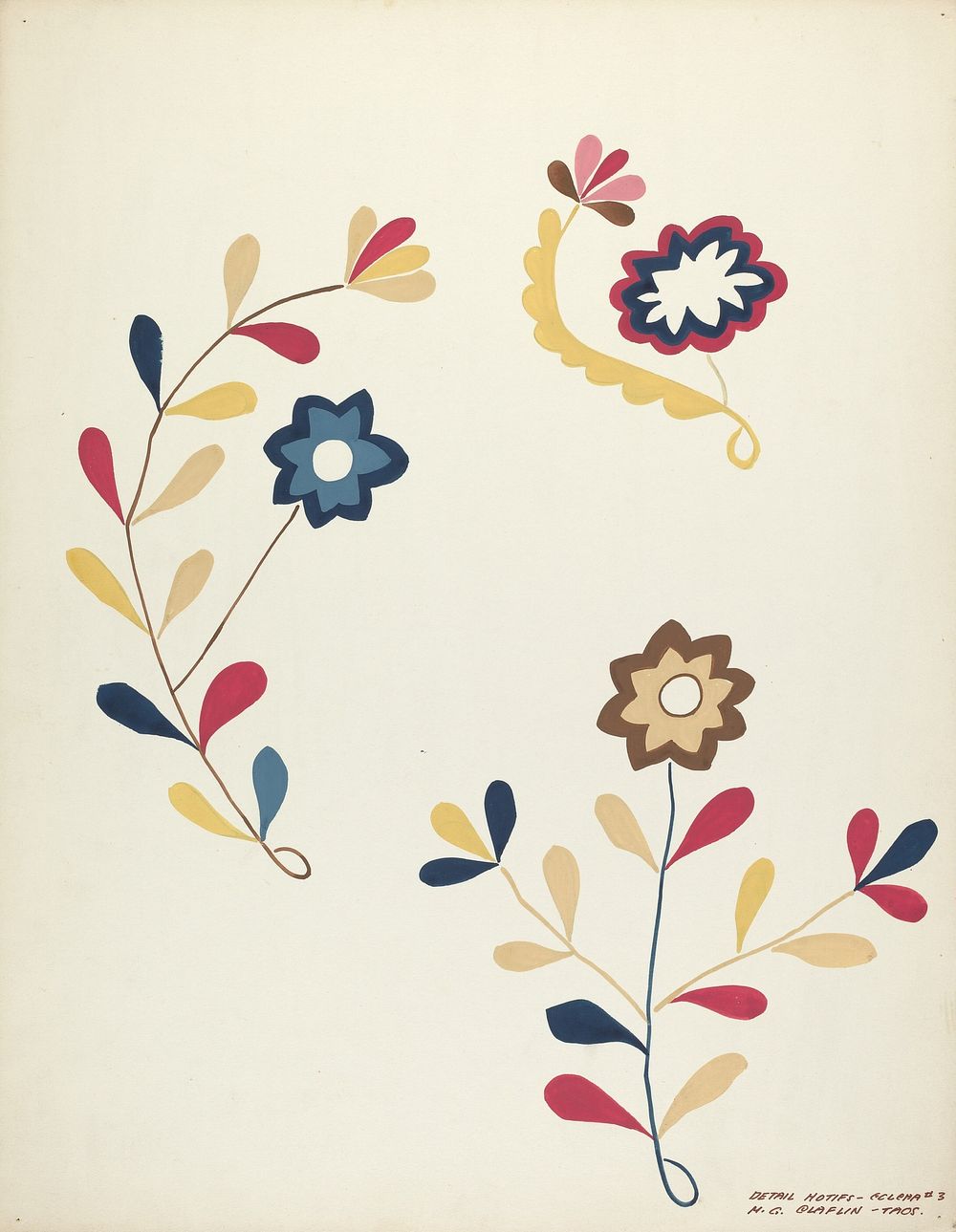 Design from Proposed Portfolio (1935–1942) by Majel G. Claflin.  