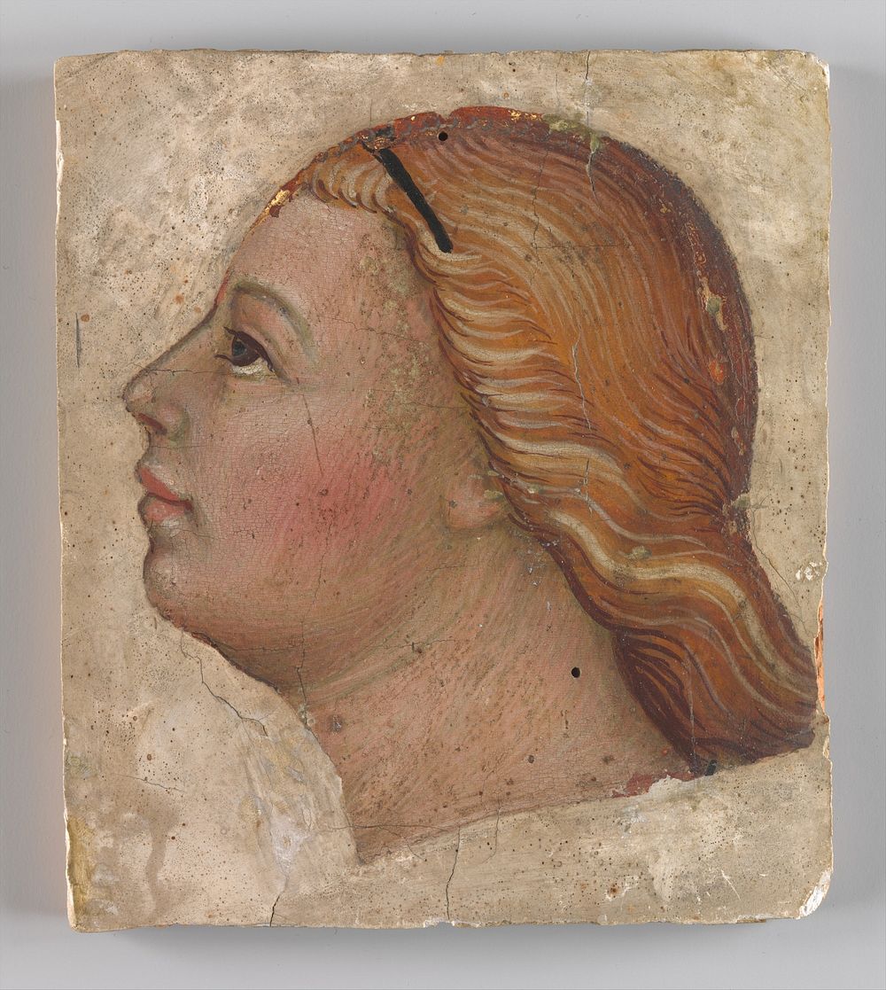 Head of an Angel in Left Profile. Original public domain image from The MET Museum