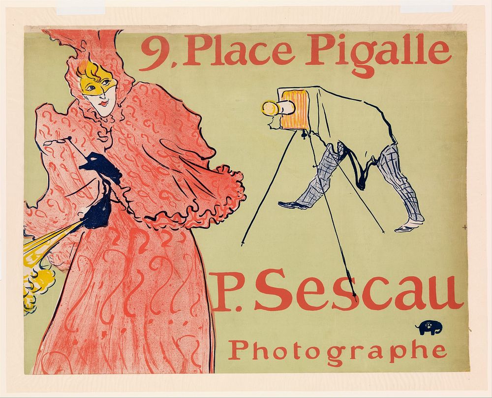 Le Photographe Sescau (1894) print in high resolution by Henri de Toulouse–Lautrec.  