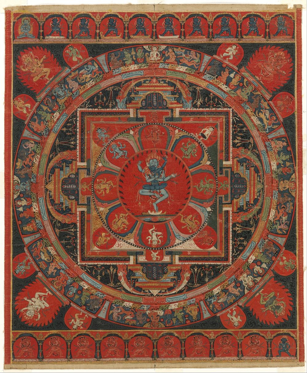 Hevajra Mandala. Original public domain image from The MET Museum