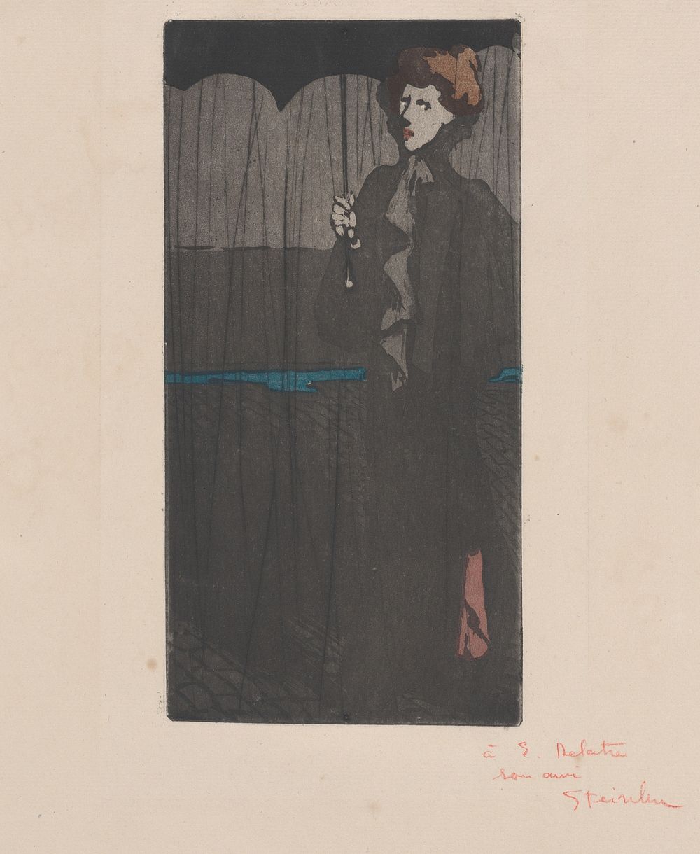 L'Averse (1898) print in high resolution by Théophile Alexandre Steinlen.