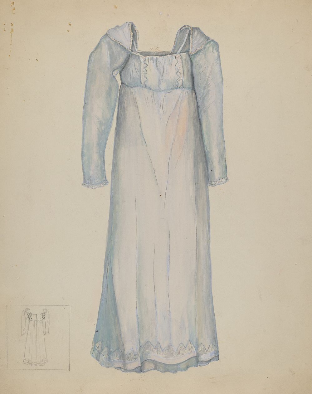 Dress, (1935/1942) by Edna C. Rex.