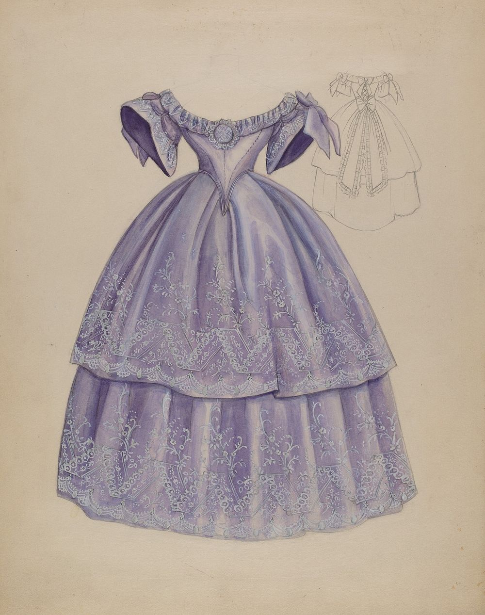 Dress (c. 1936) by Jean Peszel.   