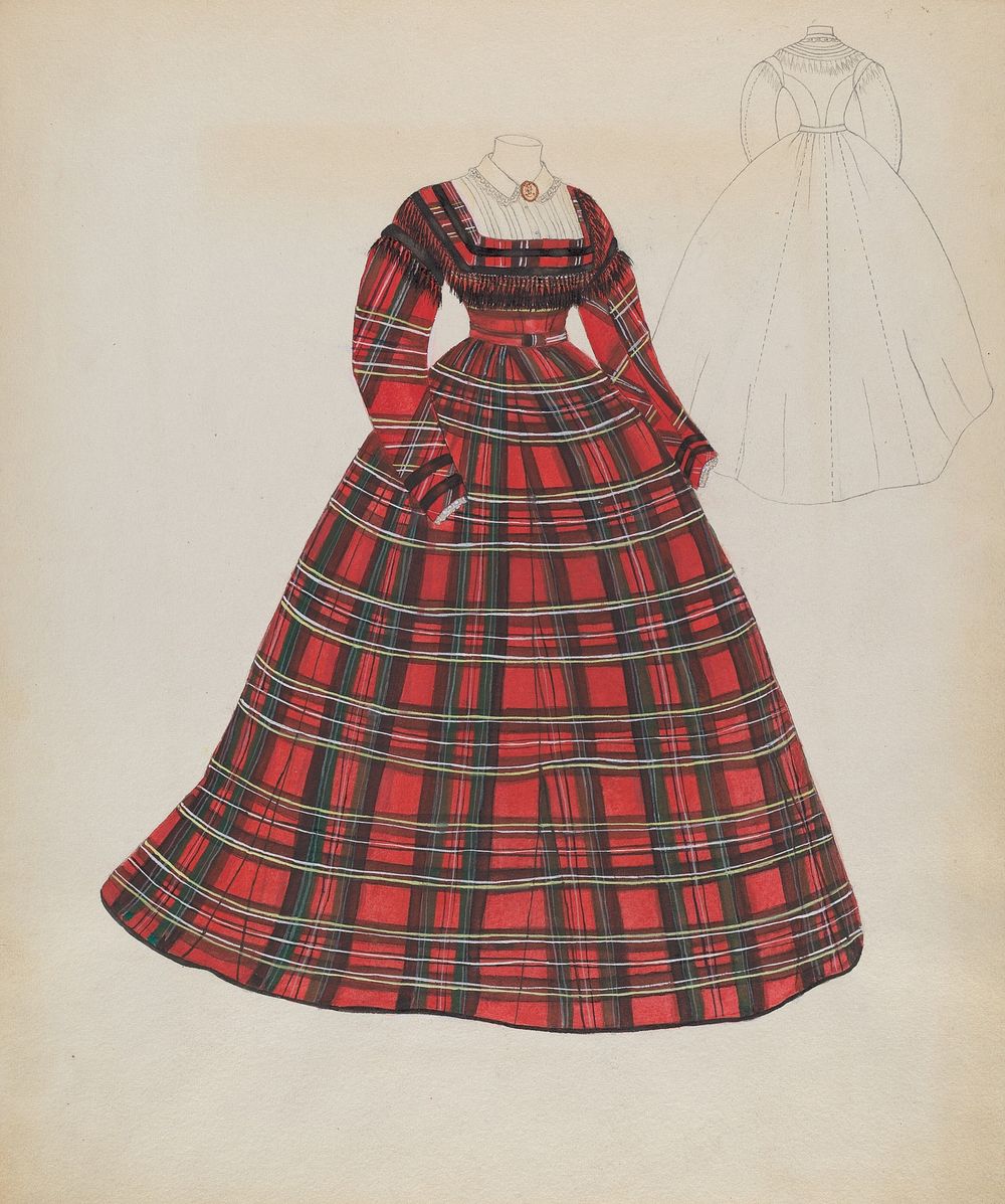 Dress (c. 1936) by Hedwig Emanuel.  