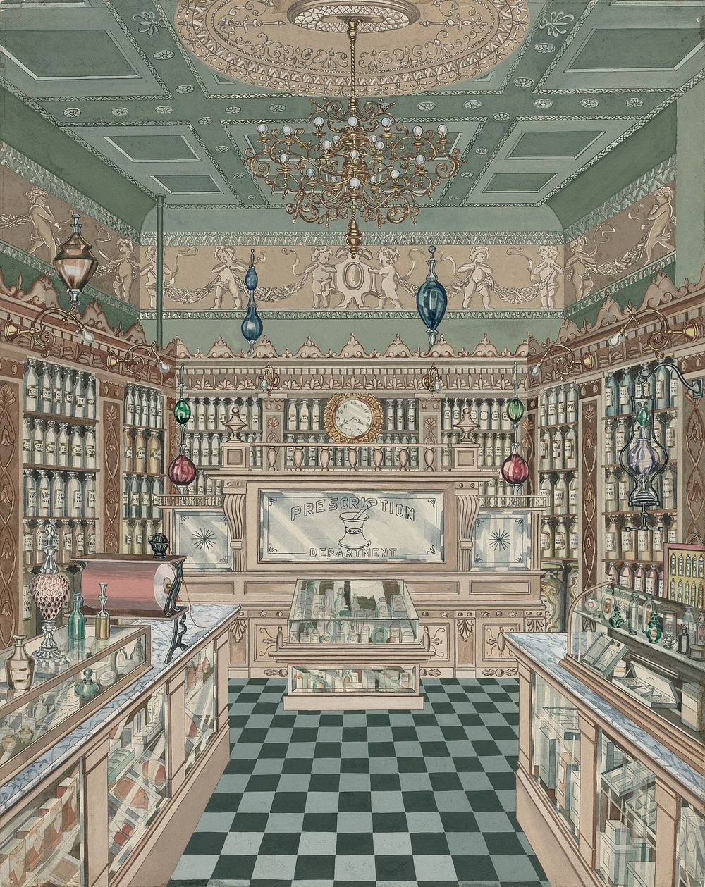 Drugstore (1935&ndash;1942) by Perkins Harnly.  