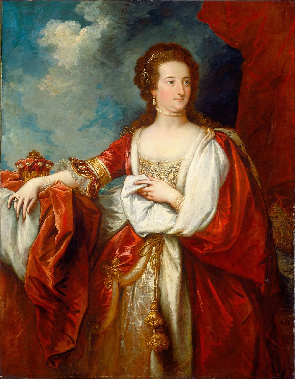 Elizabeth, Countess of Effingham (ca. 1797) by Benjamin West.  