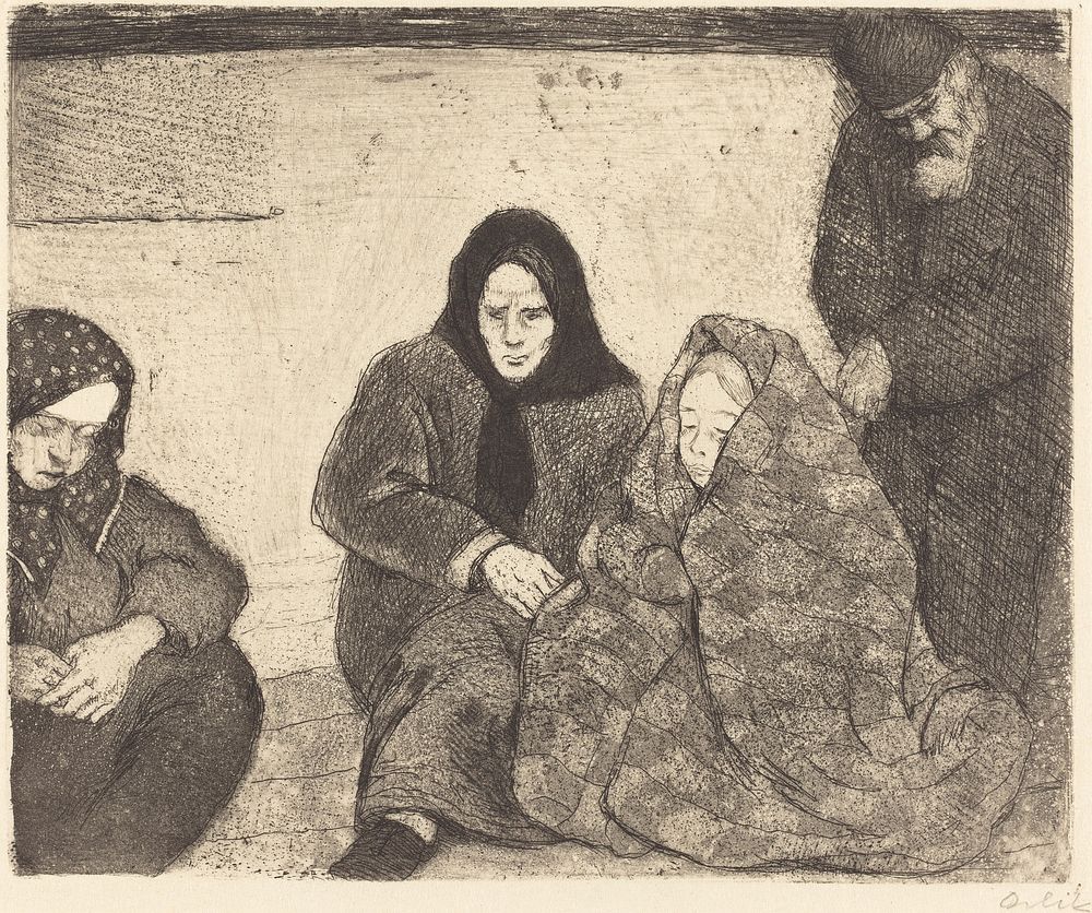 Emigrants (1922) by Emil Orlik.  