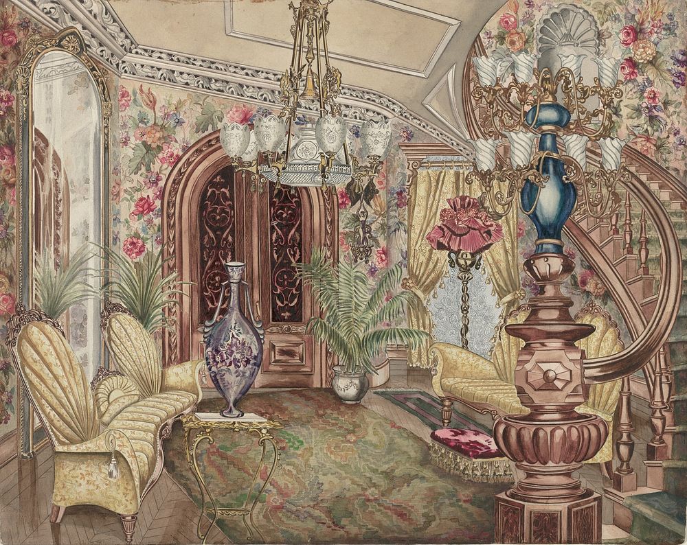 Entrance Hall (1935&ndash;1942) by Perkins Harnly.  