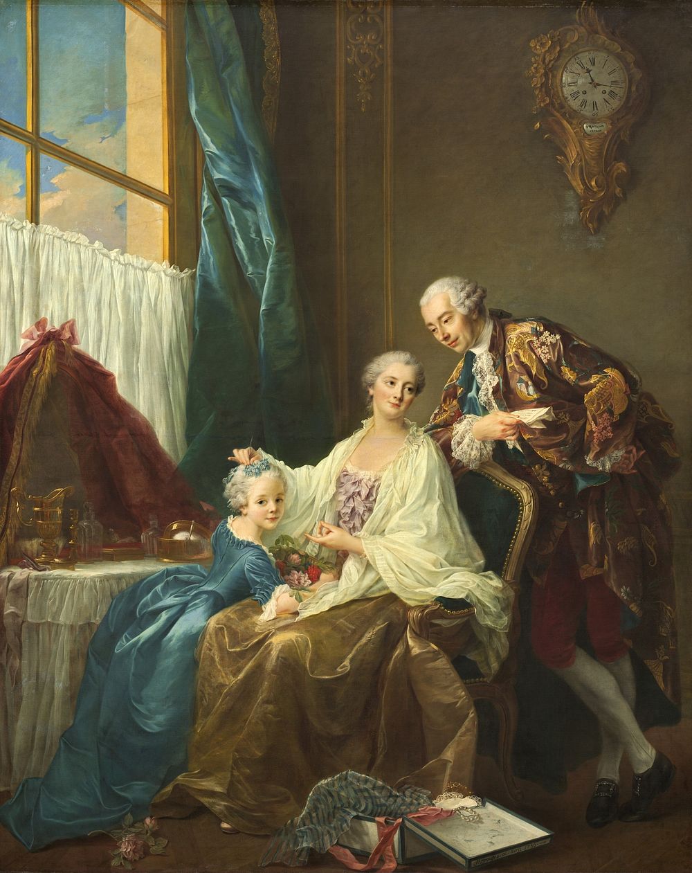 Family Portrait (1756) by François–Hubert Drouais.  