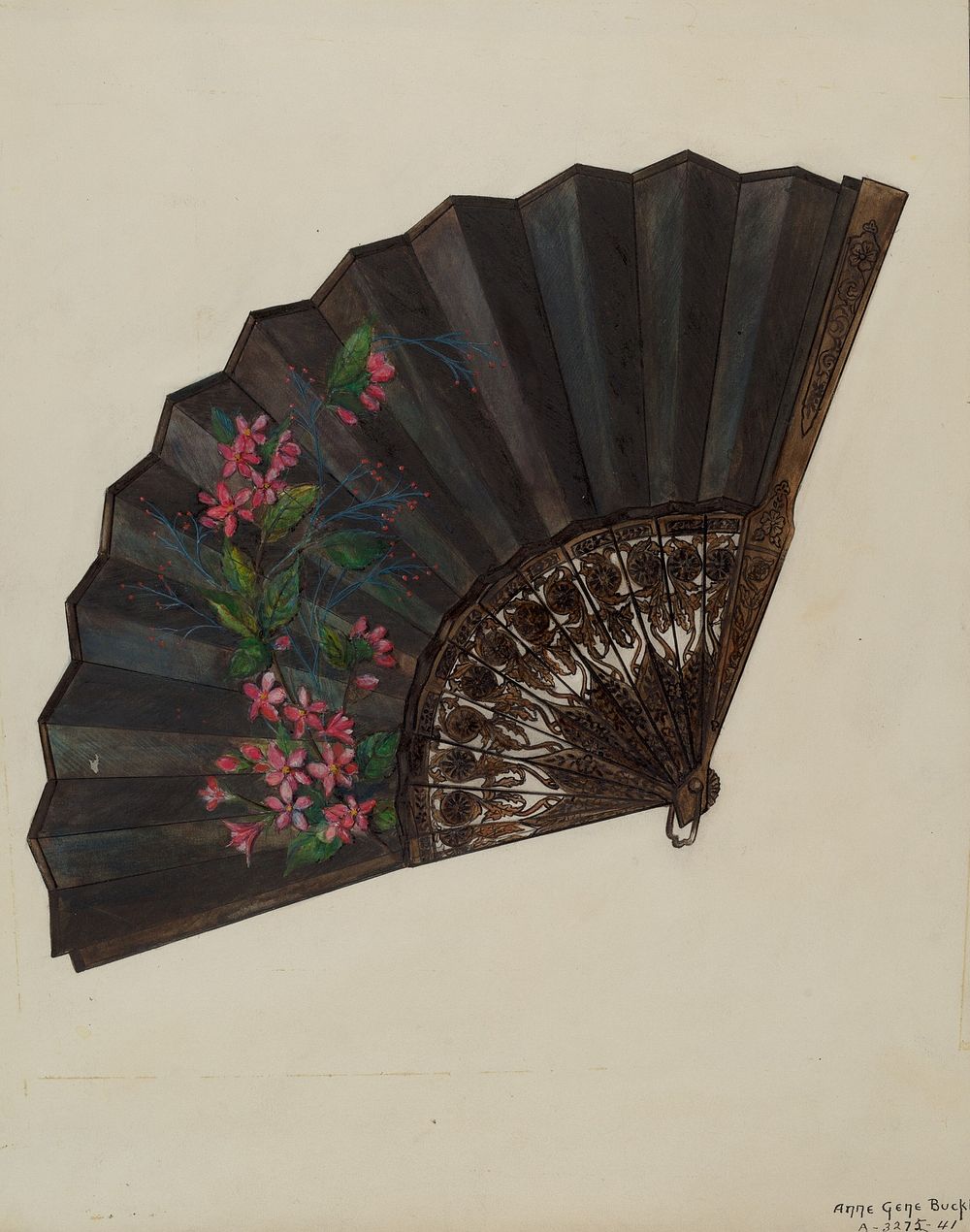 Fan (c. 1937) by Ann Gene Buckley.  