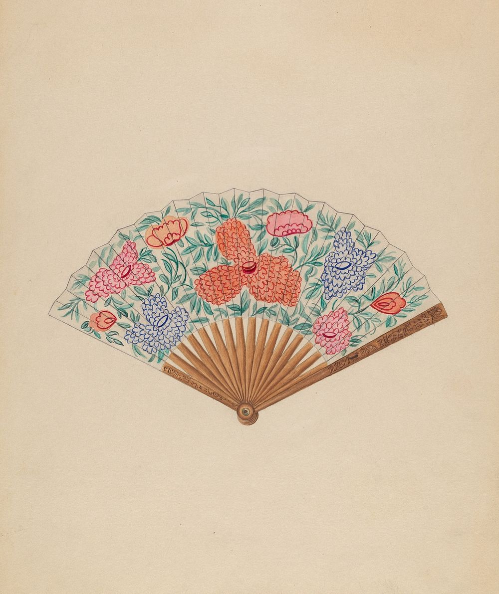 Fan (c. 1936) by Vincent Burzy.  