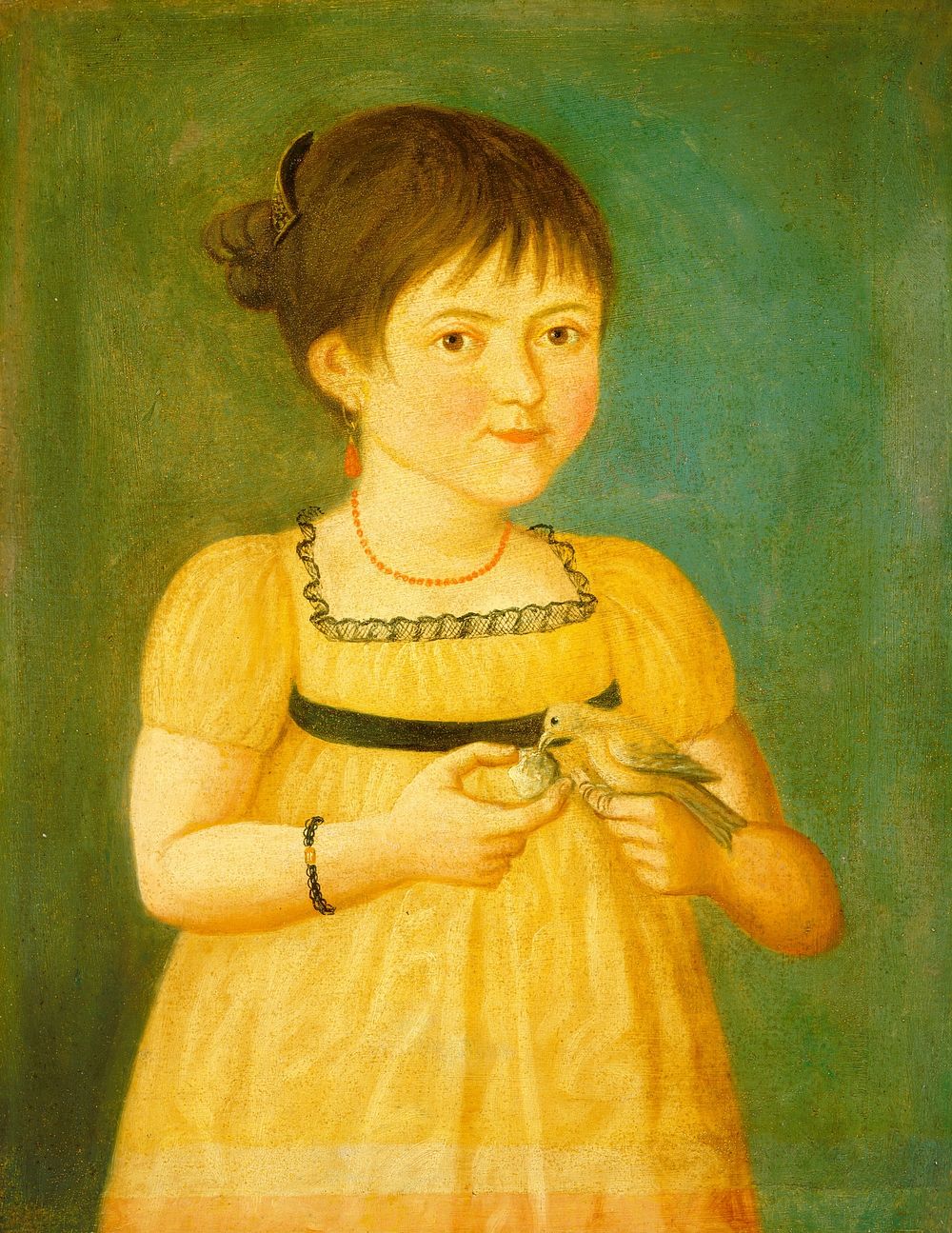 Feeding the Bird (ca. 1800) by American 19th Century  