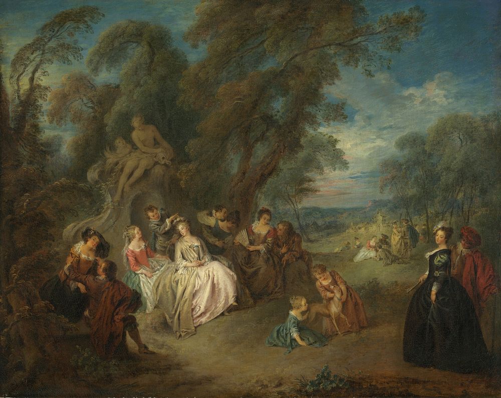 Fête Champêtre (ca. 1730) by Jean–Baptiste Joseph Pater.  