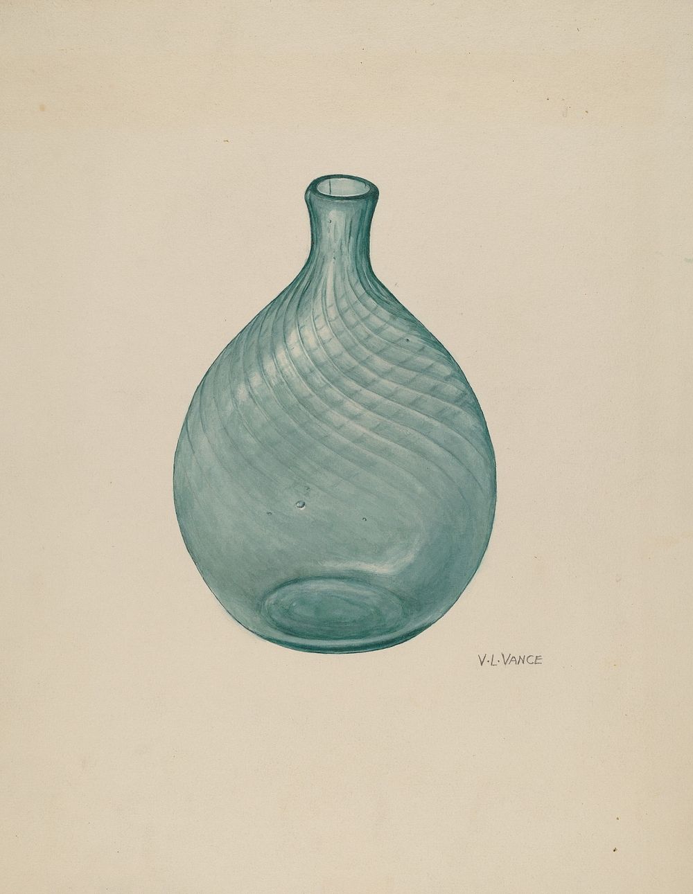 Flask (ca. 1941) by V.L. Vance.  