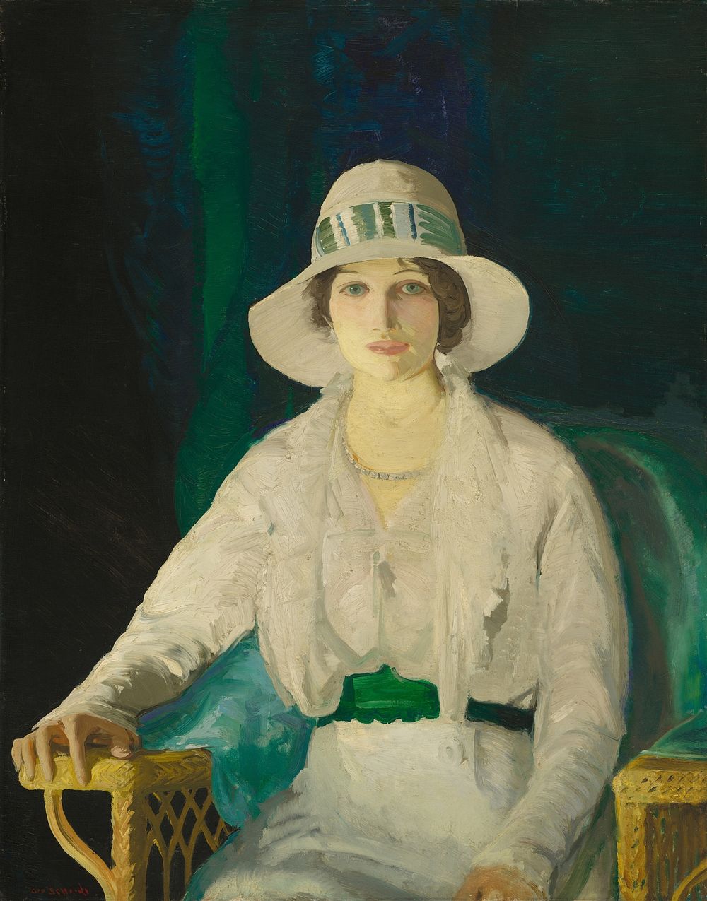 Florence Sittenham Davey (Mrs. Randall Davey), (1914) by George Bellows.  