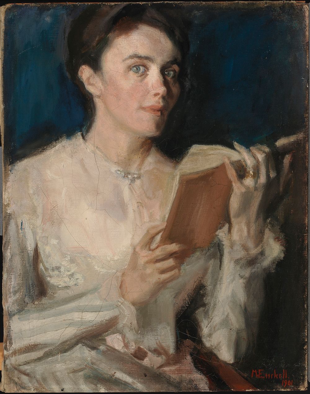 Portrait of mrs e. gadolin-lagervall, 1901 by Magnus Enckell