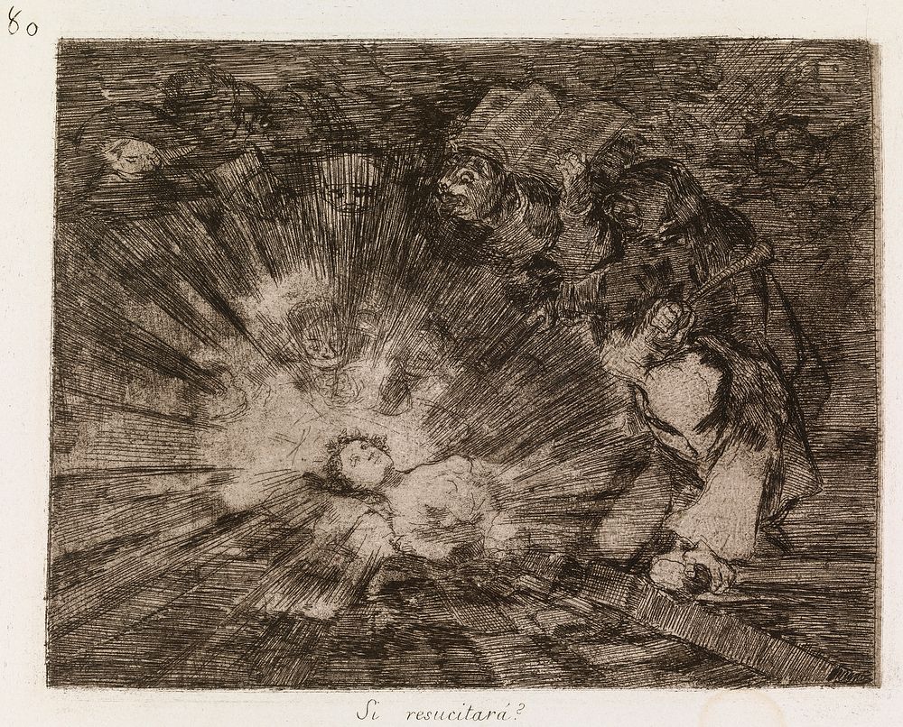 Will she rise again? (si resucitará?) by Francisco Goya