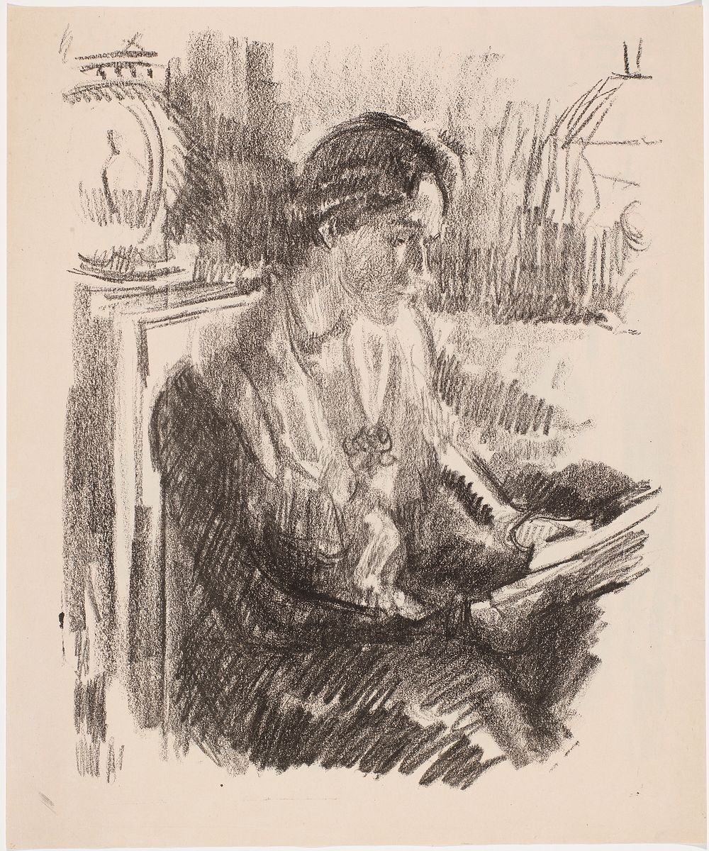 Woman reading, 1916 by Magnus Enckell