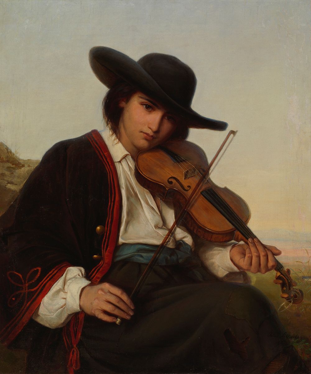 Bohemian fiddler, 1864