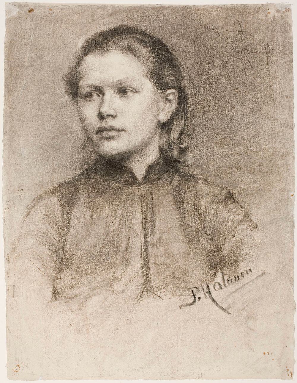 Portrait of a young woman, 1890