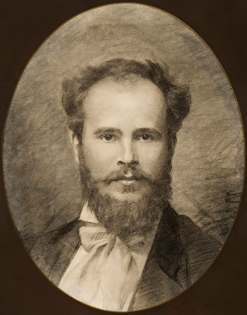 Portrait of johannes takanen, 1885 by Maria Catharina Wiik