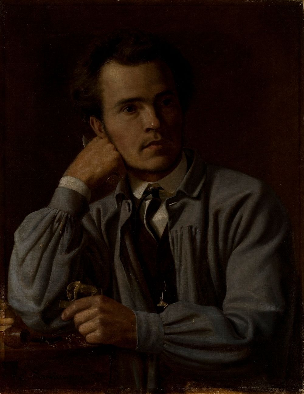 Portrait of johannes takanen, 1870