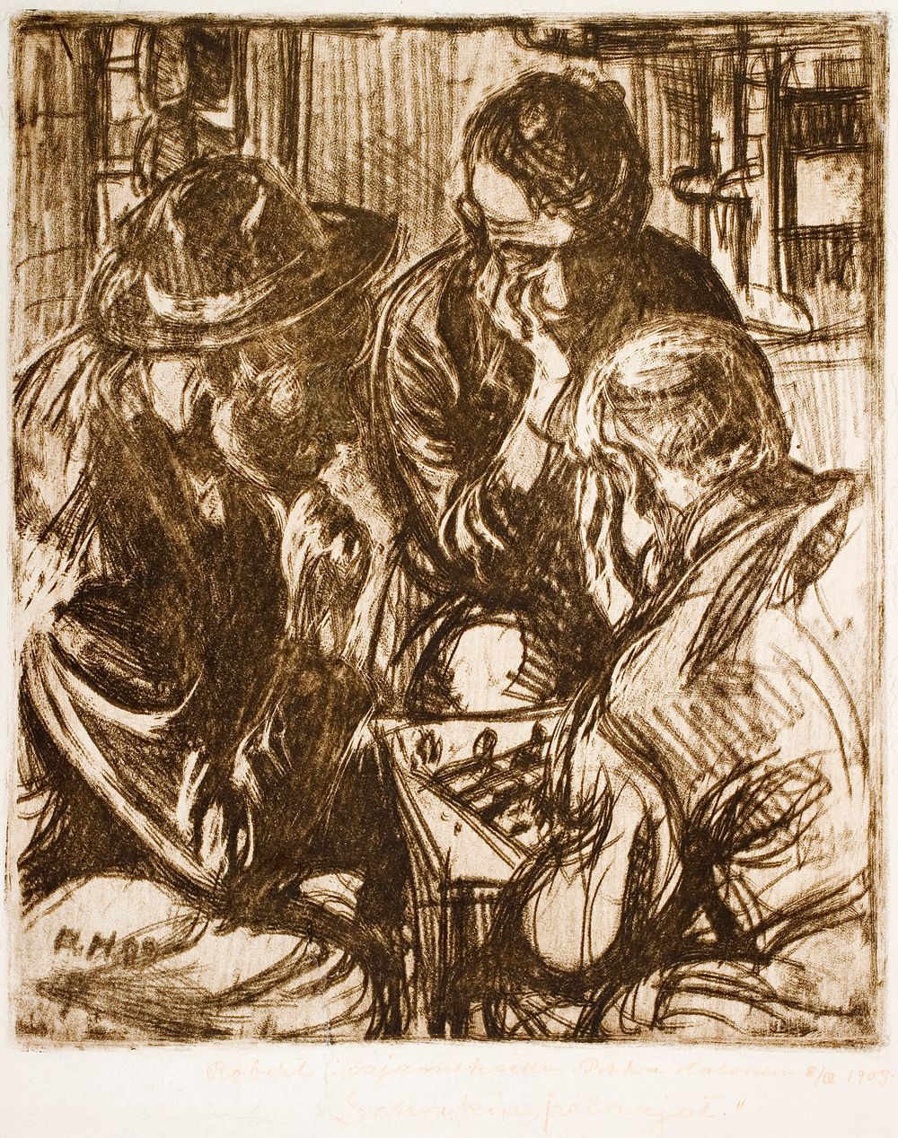 The chess players, 1909