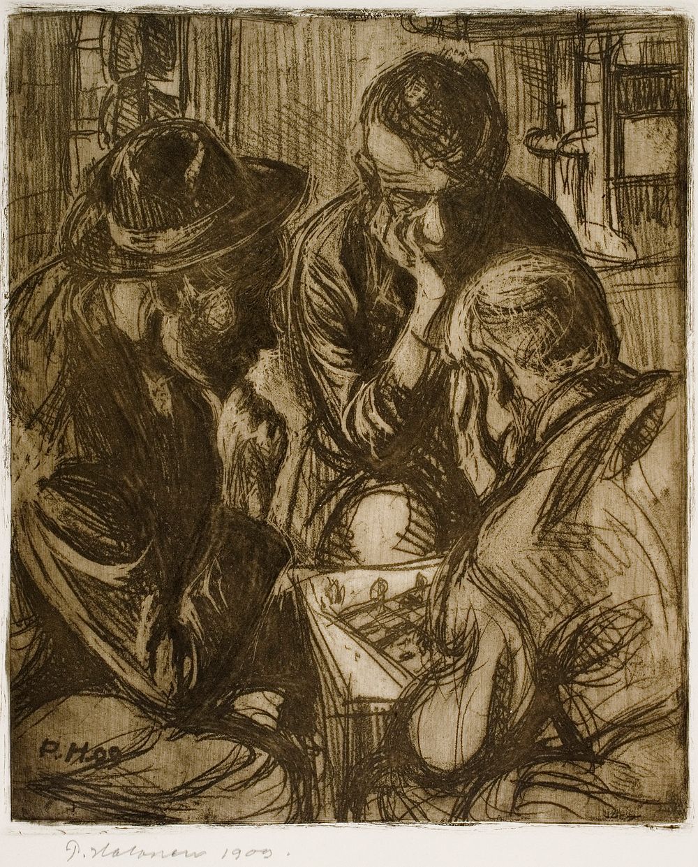 The chess players, 1909
