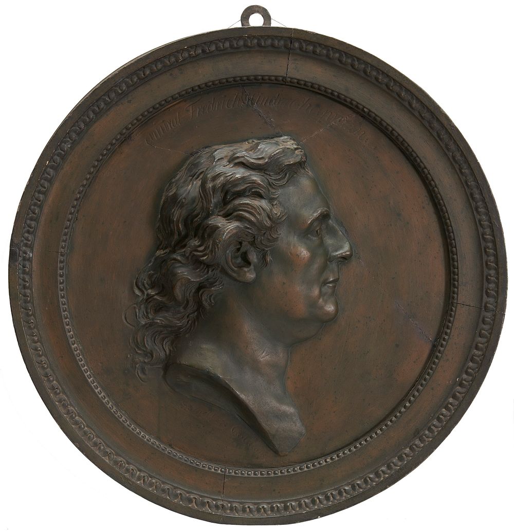 Portrait medallion of admiral f. h. af chapman