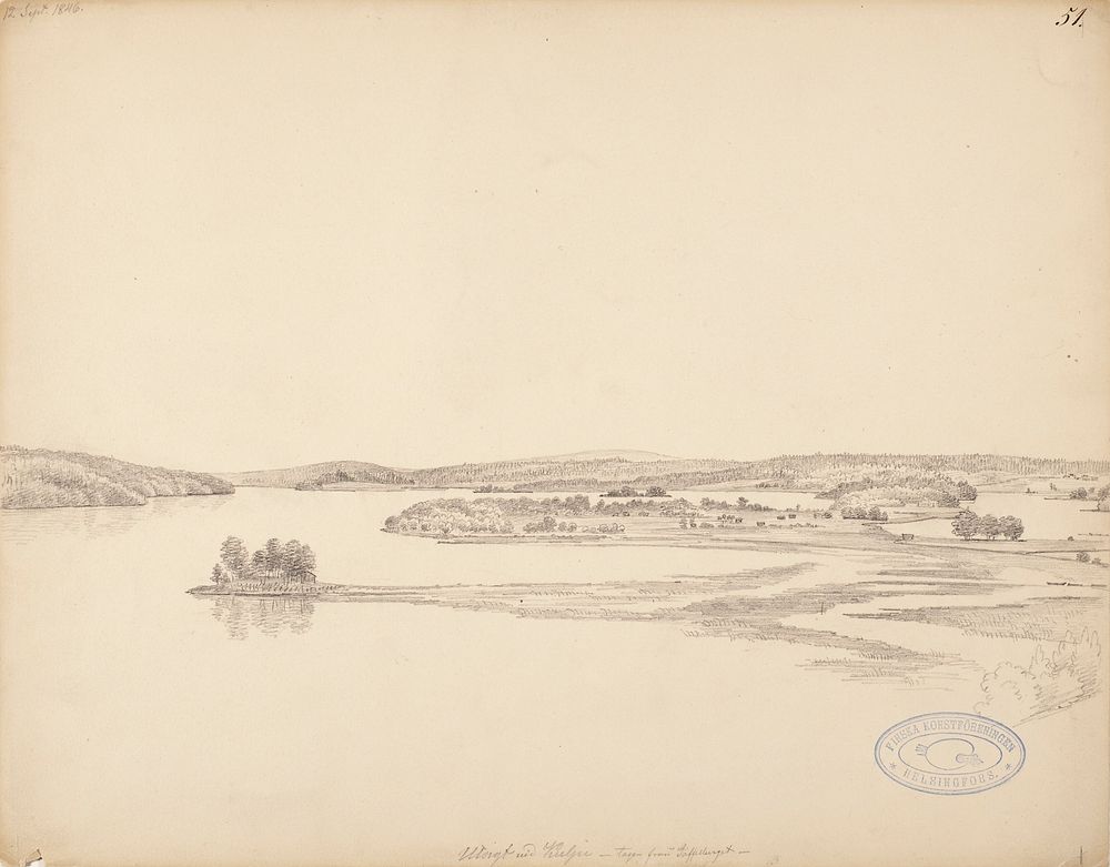 Näkymä kuljusta, 1846 by Magnus von Wright