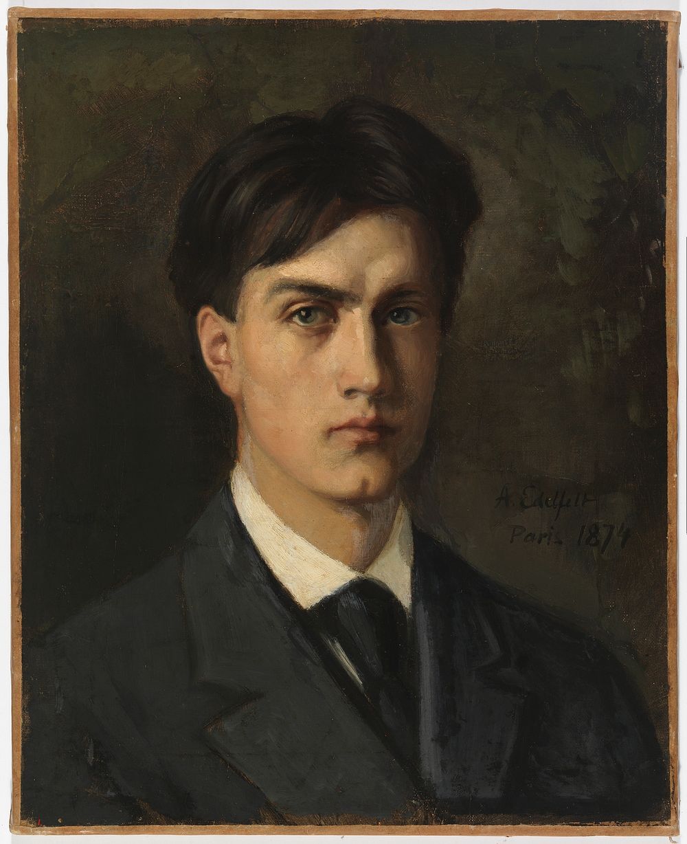 Self-portrait, 1874 by Albert Edelfelt