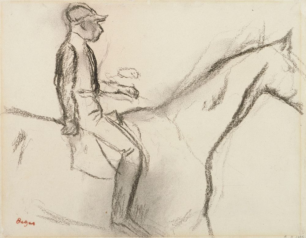 Jockej, 1890 - 1892 by Edgar Degas