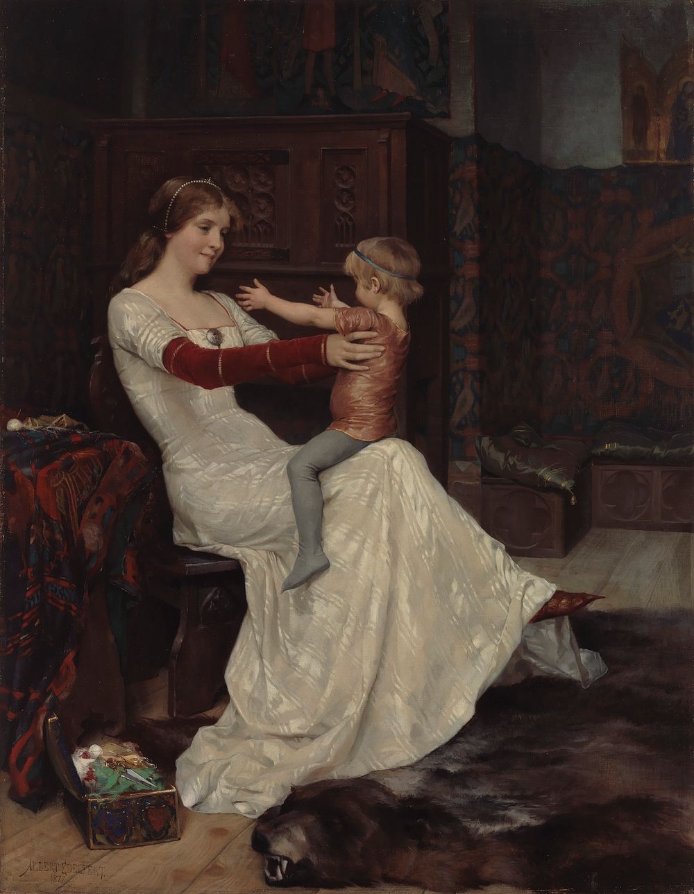 Queen bianca, 1877 by Albert Edelfelt