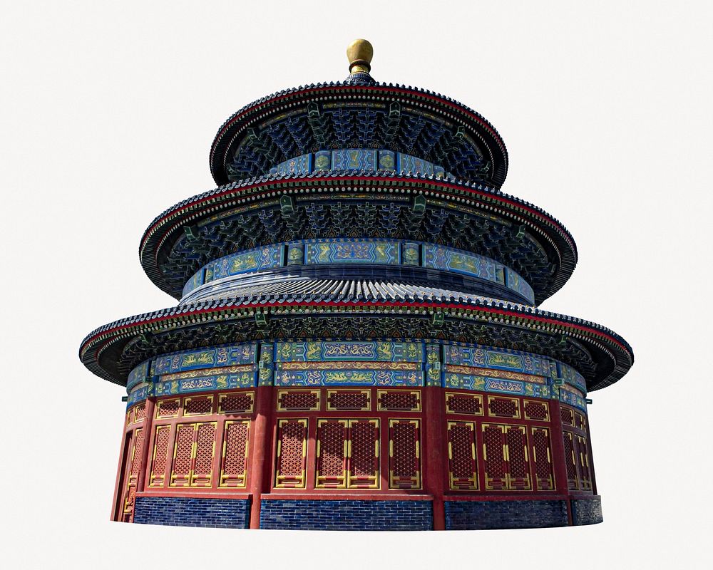 Temple of Heaven collage element  psd