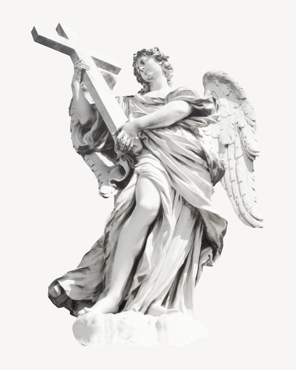Angel with the Cross statue | Free Photo - rawpixel