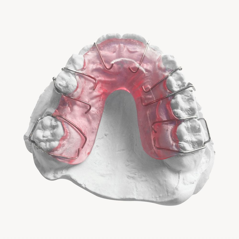 Orthodontic retainer, isolated image design