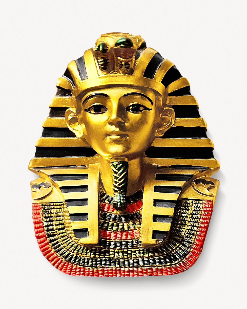 Tutankhamun faraoh mask collage element psd