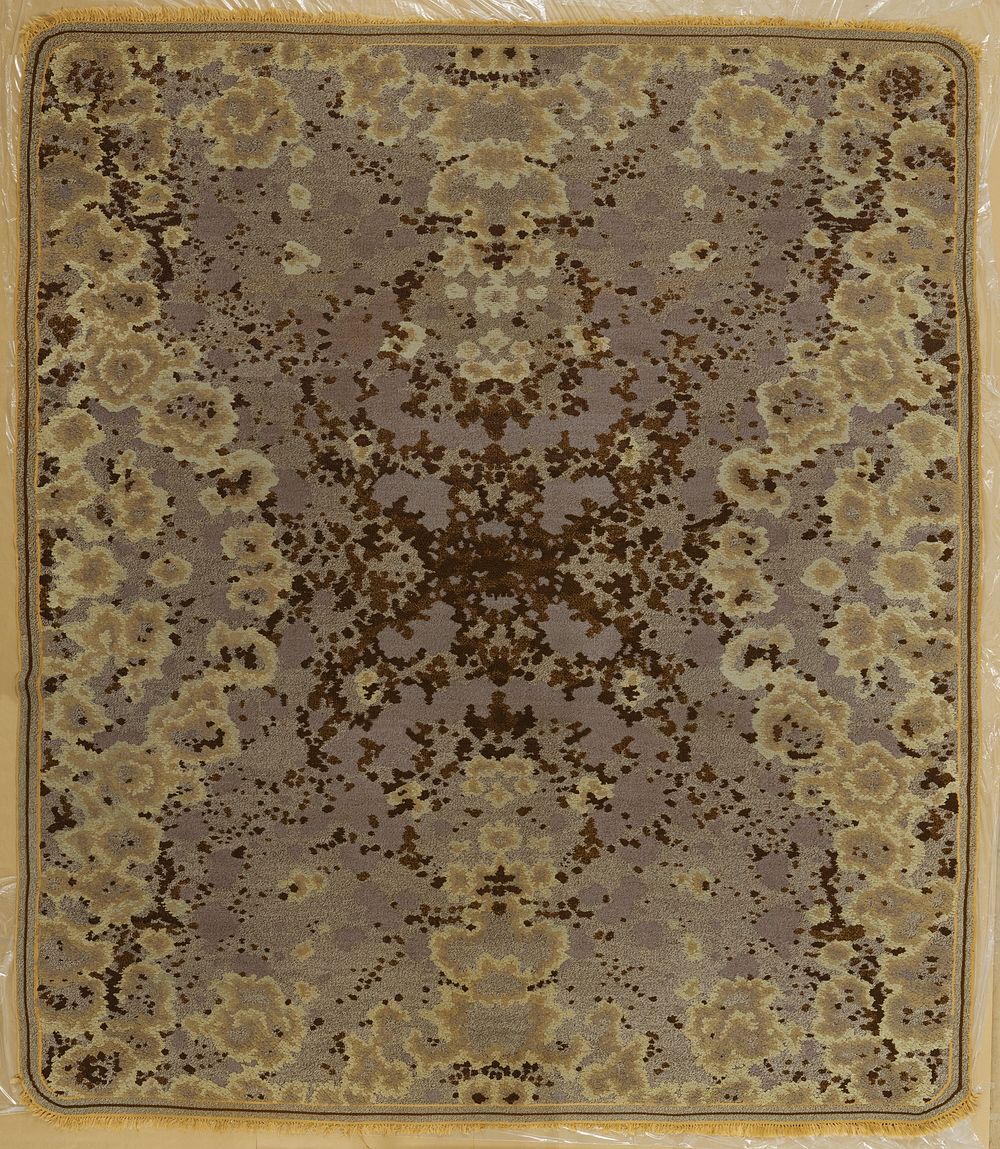 Lichens and Moss (1923) weaved textile in high resolution by Gustaf Fjaestad. Original from the Thiel Gallery. 