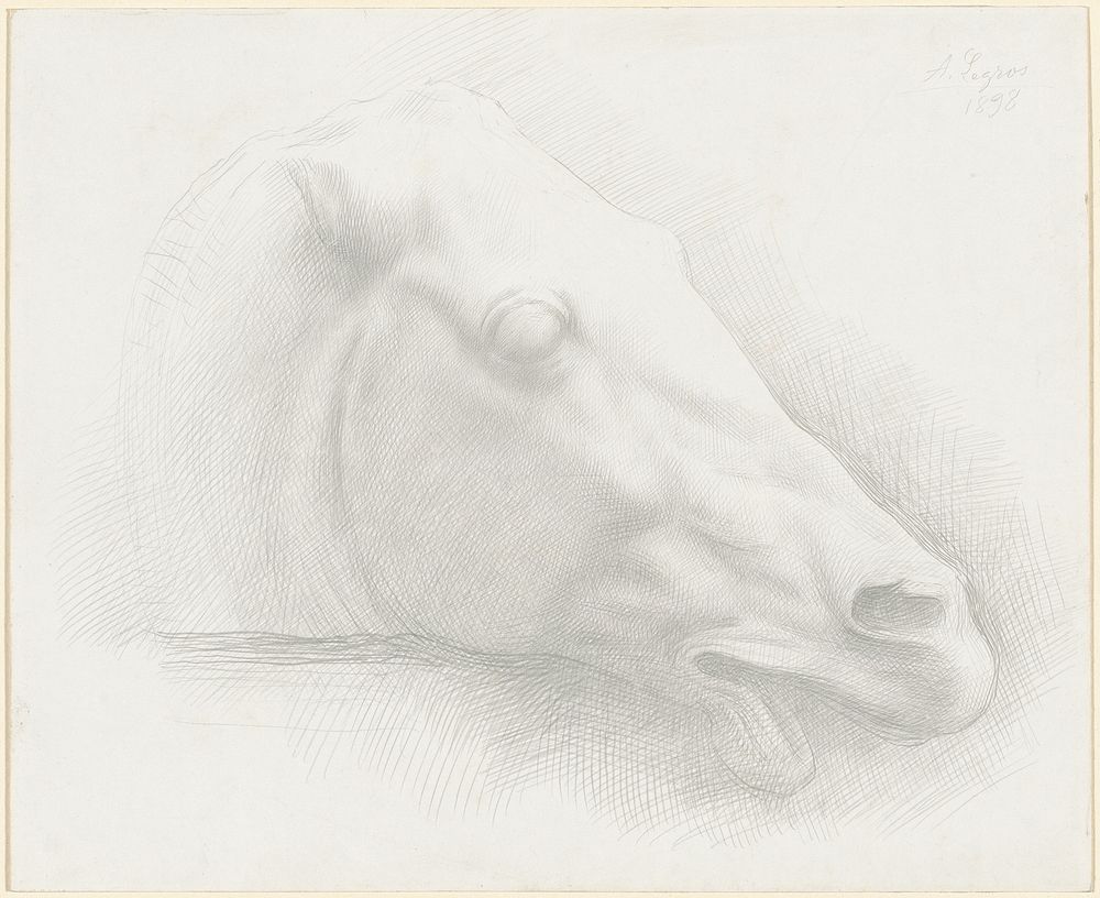 Head of a Horse from the Parthenon (1898) by Alphonse Legros. 