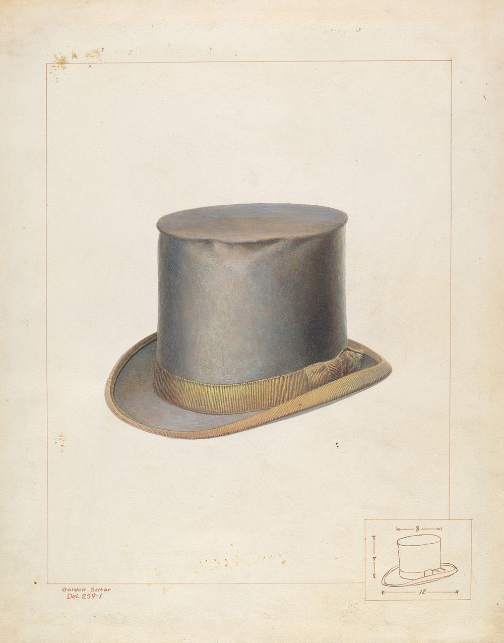 High Beaver Hat (c. 1937) by Gordon Saltar.