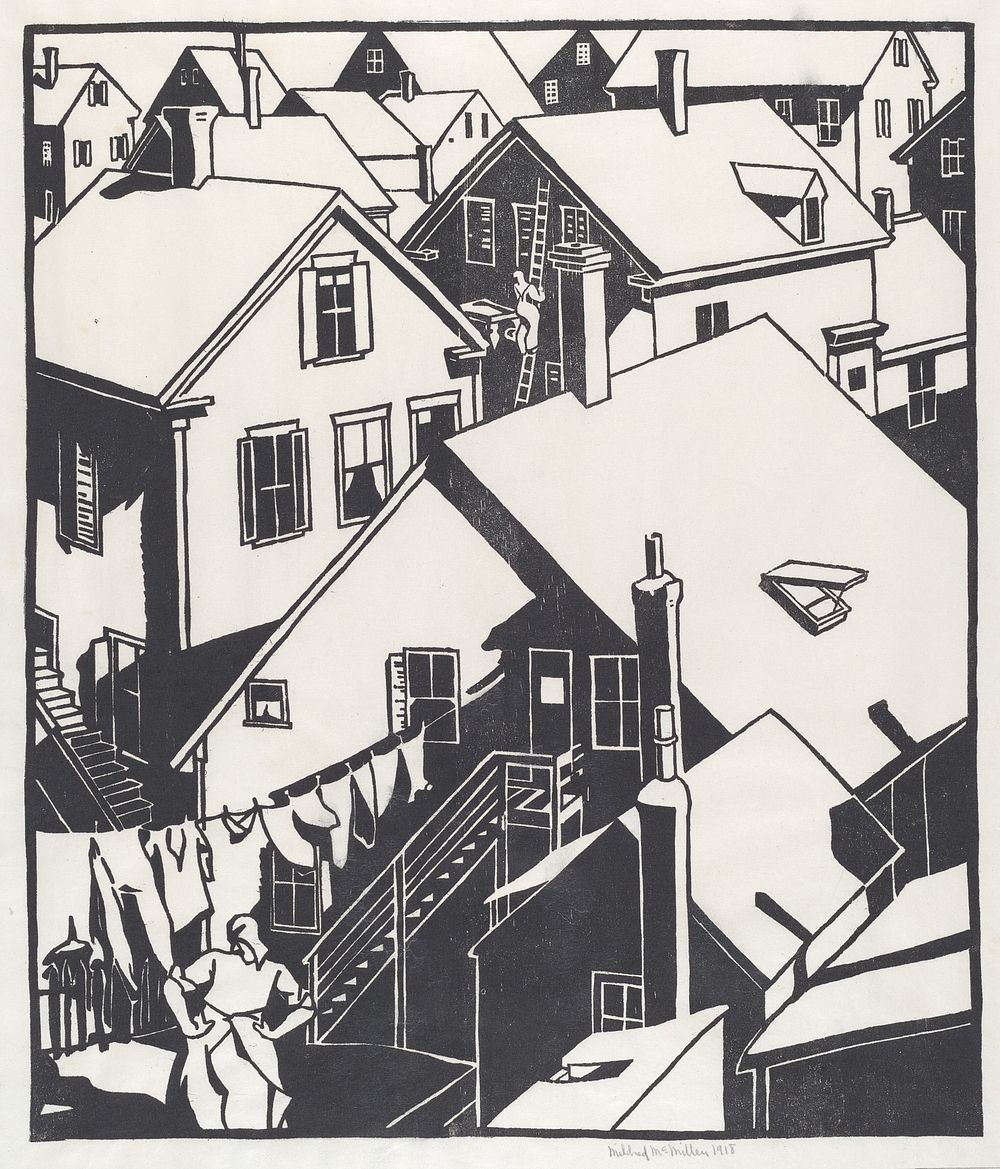 Housetops (1918) by Mildred McMillen.  