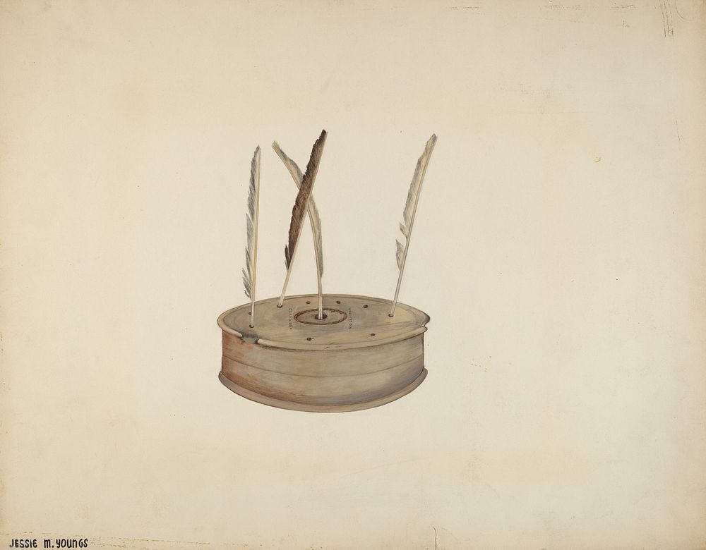 Inkwell (ca. 1940) by Jessie M. Youngs.  