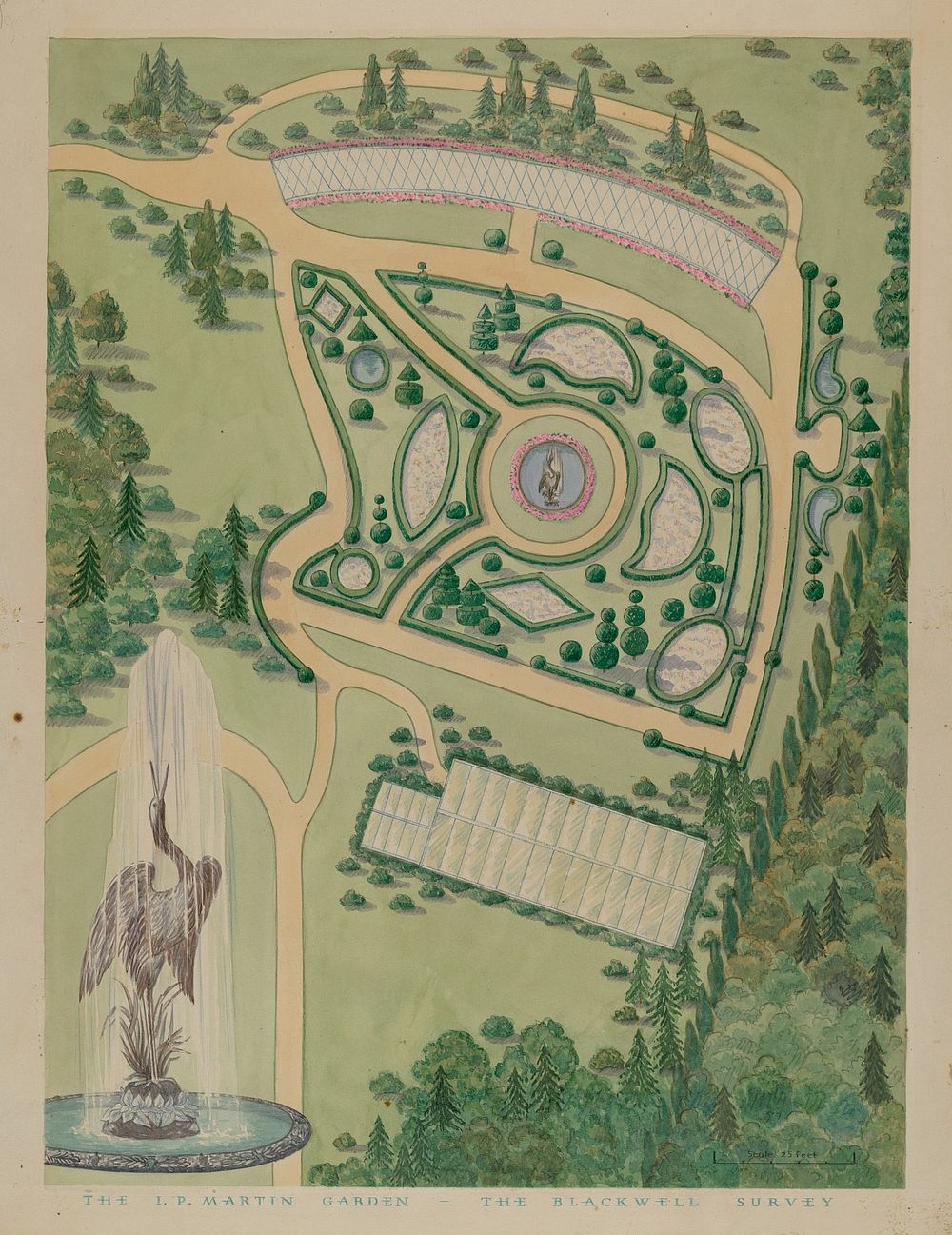 Isaace P. Martin Garden (ca. 1936) by William Merklin, Gilbert Sackerman and Tabea Hosier.  