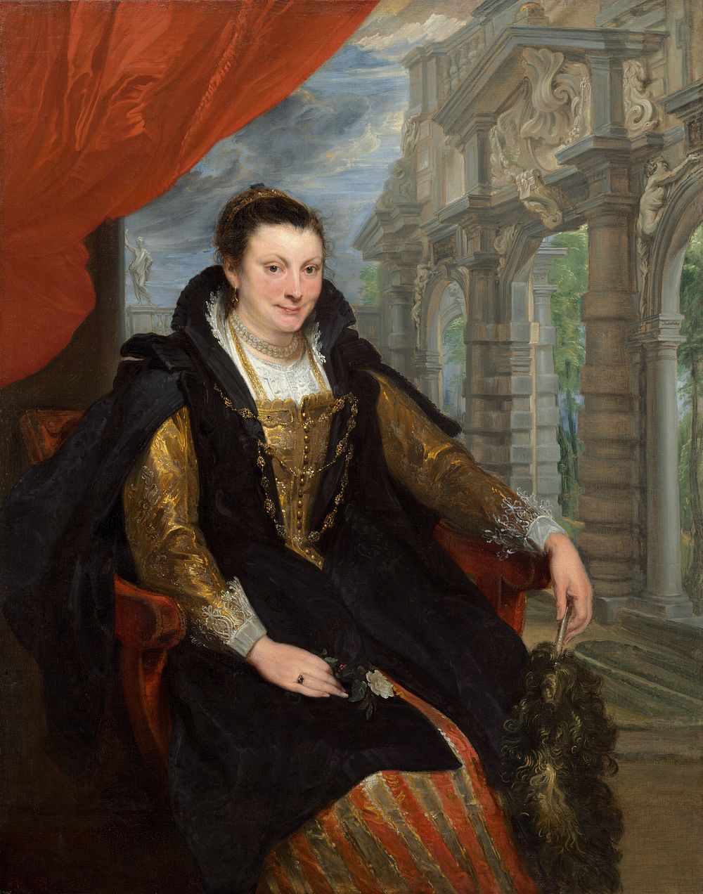 Isabella Bran (1621) by  Sir Anthony van Dyck.  