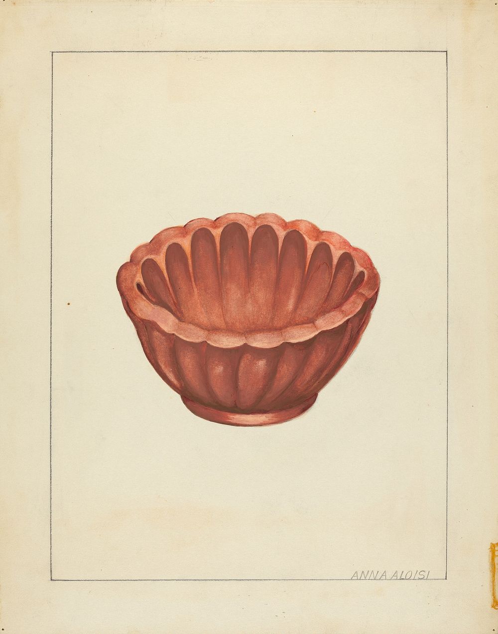 Jelly Mold (ca. 1939) by Anna Aloisi.  