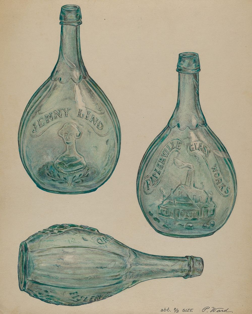 Jenny Lind Bottle (ca.1935) by Paul Ward.  